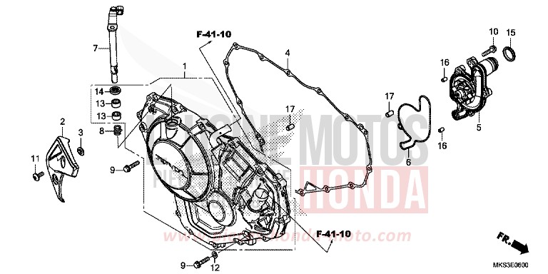 KURBELGEHAEUSEABDECKUNG (CRF1100A/A2/A4/AL/AL2/AL4) von Africa Twin Mechanik MAT BALLISTIC BLACK METALLIC (NHA86) von 2020